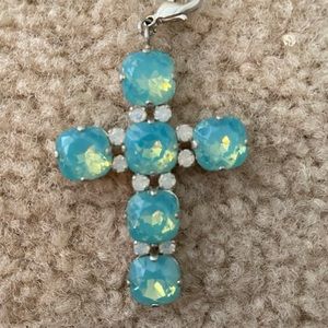Sabika like Turquoise Cross Pendant